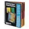 Better Office Products 24 Pkt Poly Spiral Project Organizer, Back Cover Utility Pouch, 1/3 Cut Tabs, 12 Tab Color Dividers 36900 - alternate 1